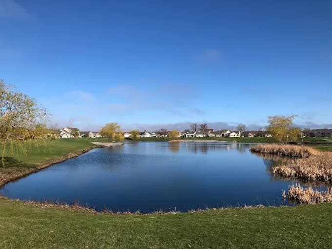 Walking, jogging, and biking paths from the plaza