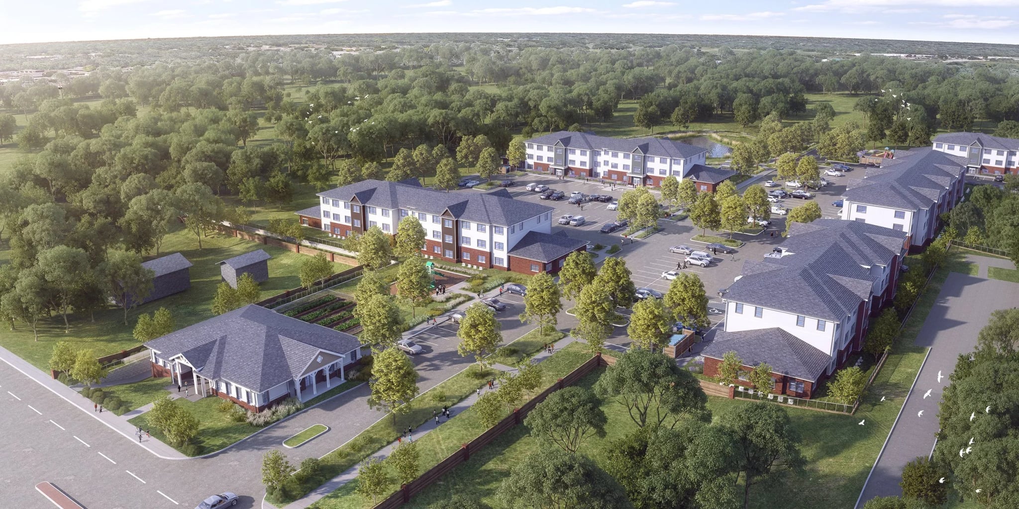 Aerial view of Residences at Victory Hills